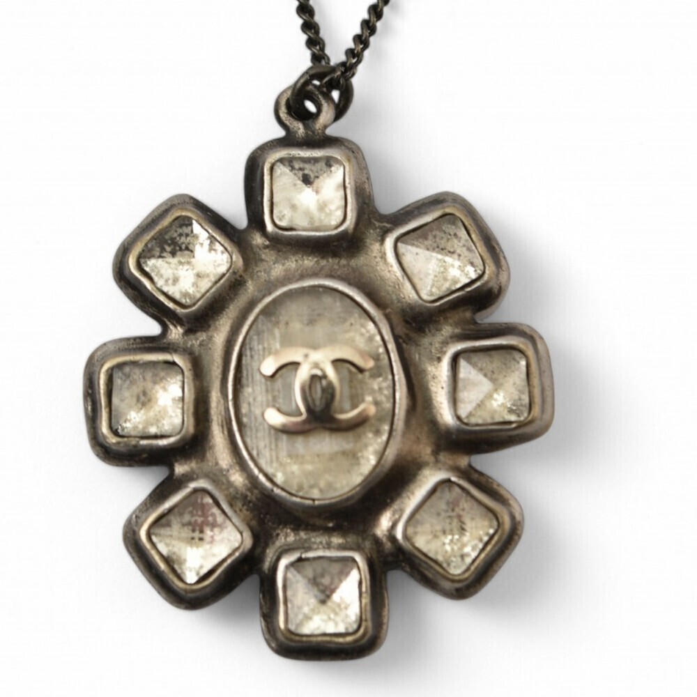 CHANEL Gold Logo Necklace